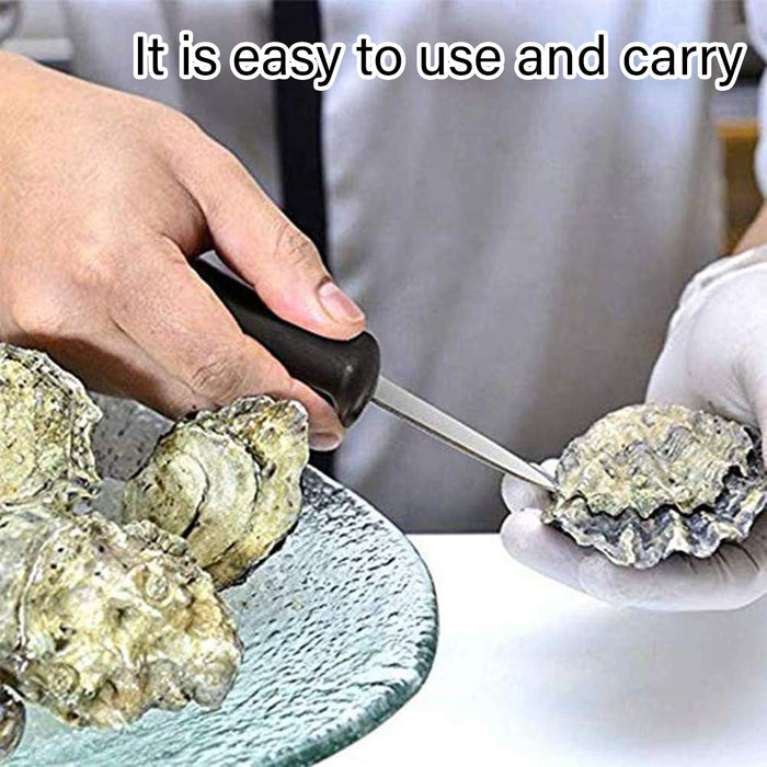 6 Pcs Oyster Knife Set Stainless Steel Non Slip Handle
