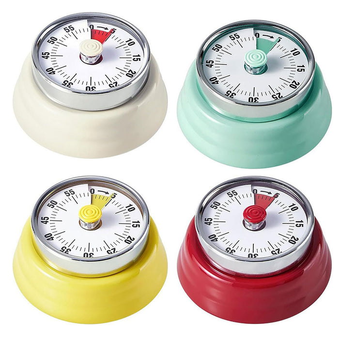 Stainless Steel Magnetic Mechanical Kitchen Countdown Timer