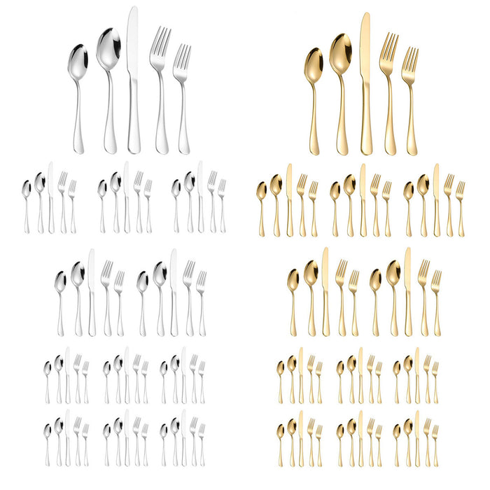 20 Or 40 Pcs Stainless Steel Cutlery Set Polished Finish