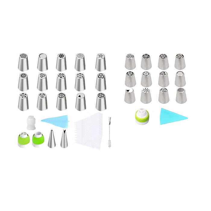 14 Or 32 Pcs Russian Piping Tips Set 430 Steel with 14in Bag