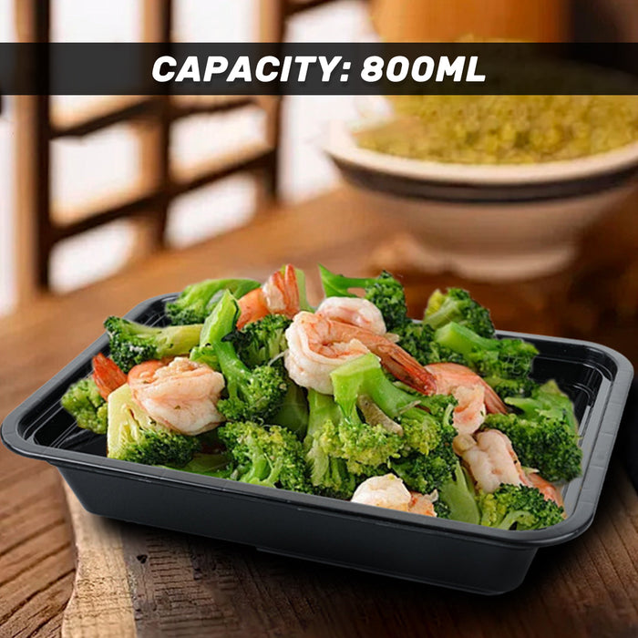 30PCS Food-Grade Takeout Packaging Box 800/950ml for Restaurant Party Meal Prep
