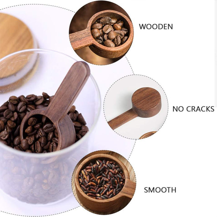 Black Walnut Coffee Measuring Spoon Solid Wood Handle