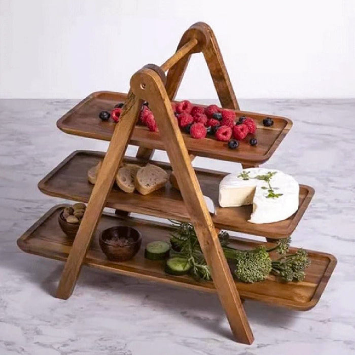 3-Layer Wooden Display Tray  Rack
