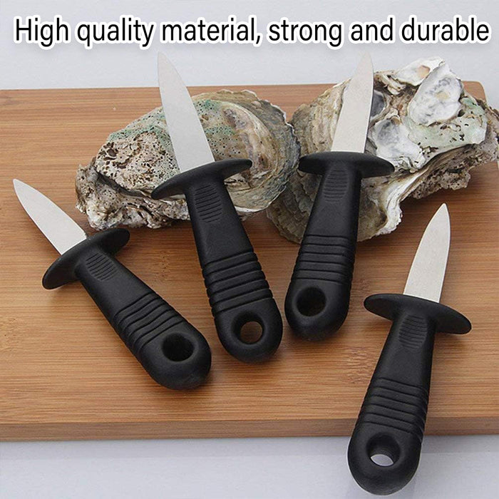 6 Pcs Oyster Knife Set Stainless Steel Non Slip Handle