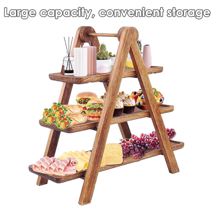 3-Layer Wooden Display Tray  Rack