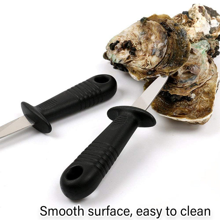6 Pcs Oyster Knife Set Stainless Steel Non Slip Handle