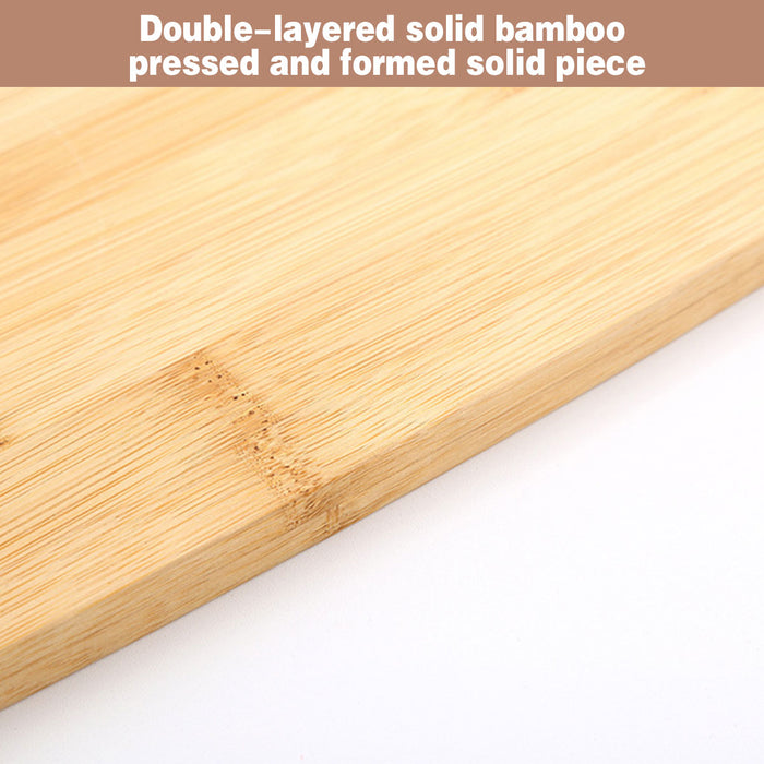 3 Pcs Bamboo Cutting Board Set with Silicone Corners