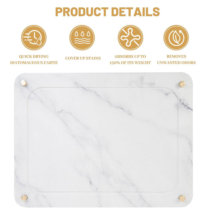 Diatom Mud Water-Draining Pad for Kitchen Faucet and Washbasin 30x40cm