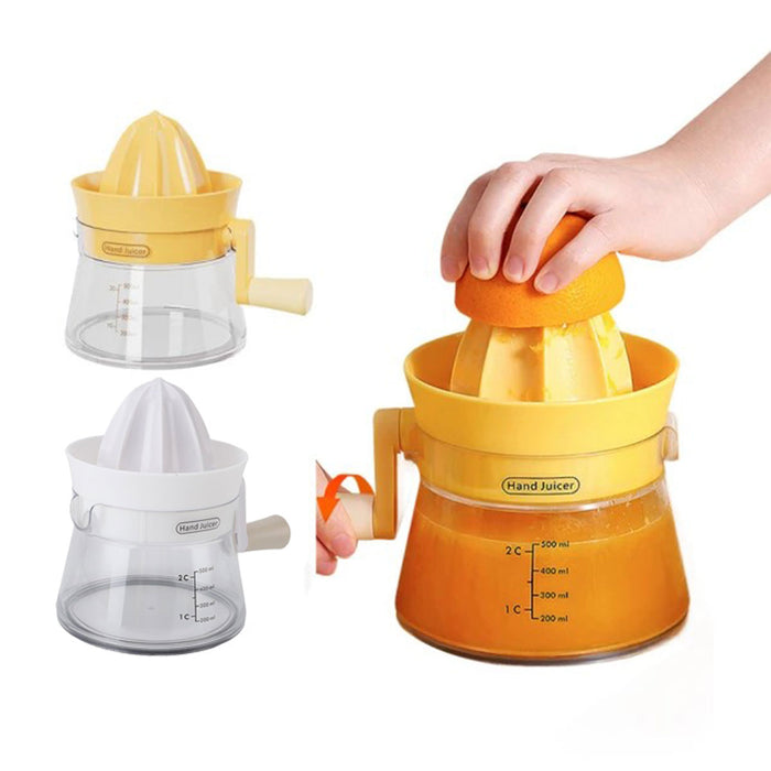 Manual Juice Extractor with 500ml Capacity Ergonomic Design