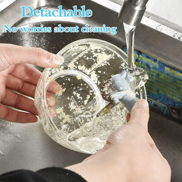 500ml Manual Food Chopper with Pull Handle and Steel Blades