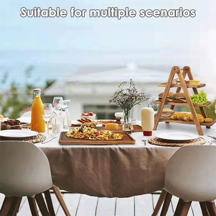 3-Layer Wooden Display Tray  Rack