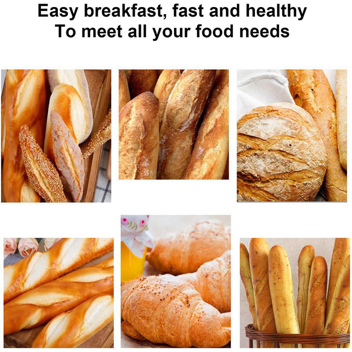 Nonstick Baguette Baking Tray with 2 Compartments Carbon Steel