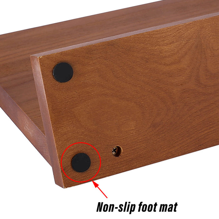 Wooden Magnetic Knife Holder with Non-Slip Base Stand