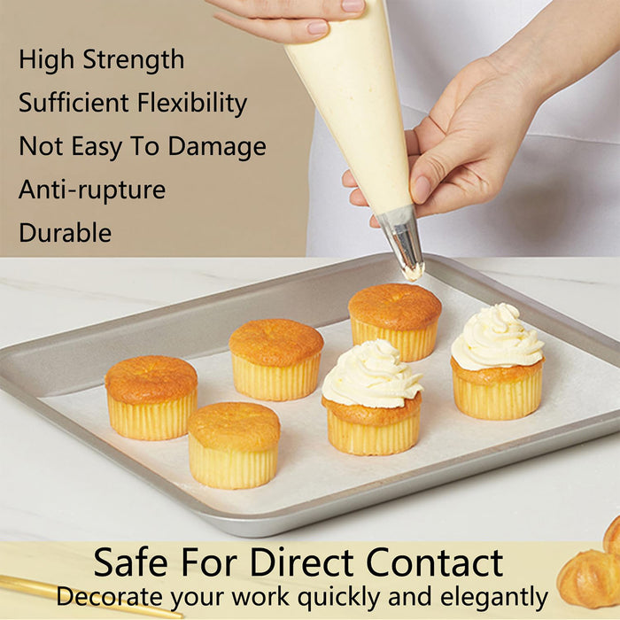 14 Or 32 Pcs Russian Piping Tips Set 430 Steel with 14in Bag