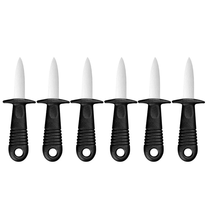 6 Pcs Oyster Knife Set Stainless Steel Non Slip Handle