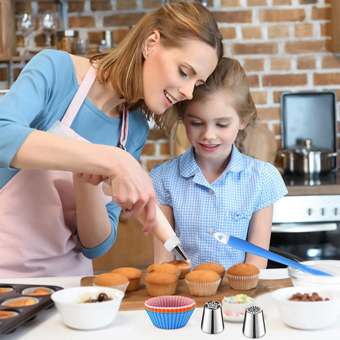 236 Pcs Cake Decorating Tools Kit with Piping Tips and Bags