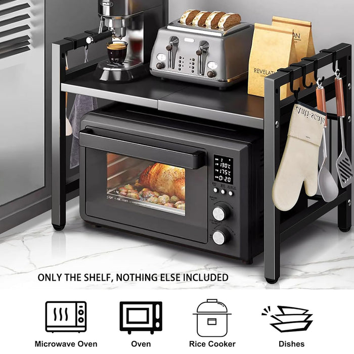 Retractable Double-Layer Oven Rack with Heat Resistant Design