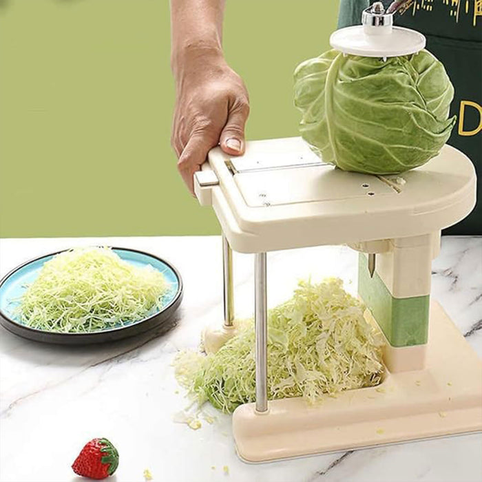 Hand Crank Vegetable Cutter Shredder Adjustable Slicer