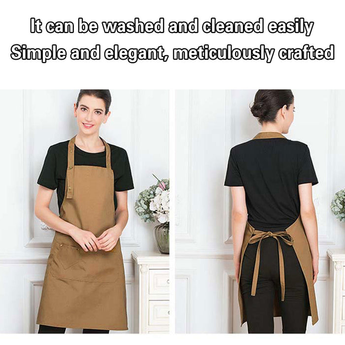 Work Apron with Adjustable Neck Waist Belt