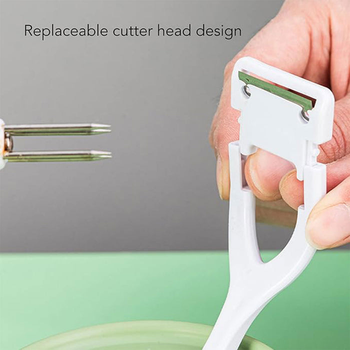 Manual Fruit and Vegetable Peeler with Stainless Steel Blade