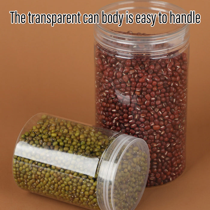 50 Pcs Wide Mouth Plastic Storage Bottles Airtight Screw Top Lids