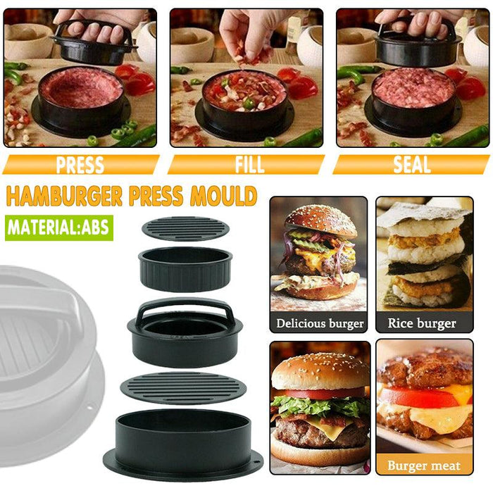 Hamburger Patty Press ABS Non-Stick Burger Maker with Anti-Slip Handle