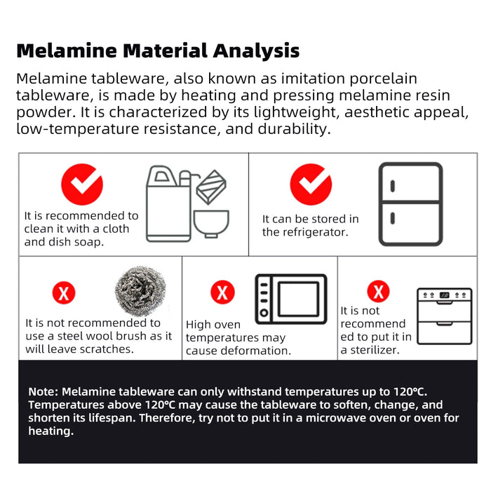 5PCS White Divided Plates 6 Compartment