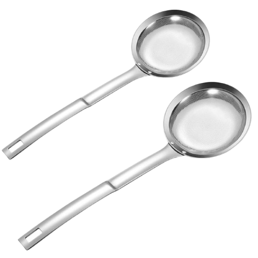 Oil Separator Spoon Stainless Steel Fine Mesh Skimmer