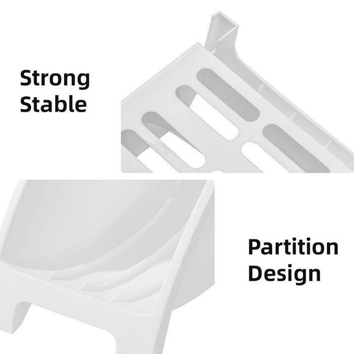 3pcs Home Bowl Storage Cabinet Built-in Cutlery Dish Rack Shelf Organizer Set