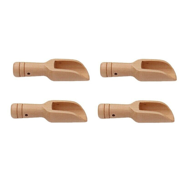 Wooden Mini Scoop Spoon for Salt Sugar Coffee Kitchen Use