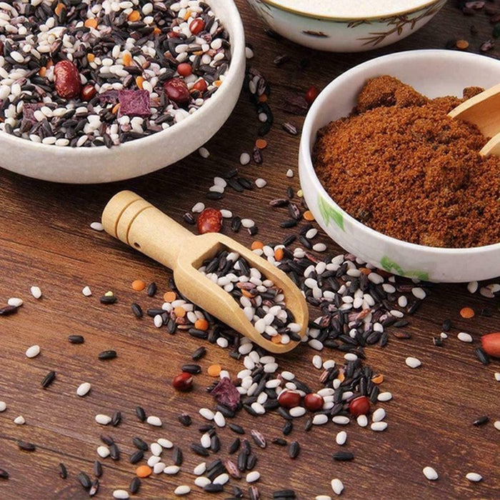 Wooden Mini Scoop Spoon for Salt Sugar Coffee Kitchen Use