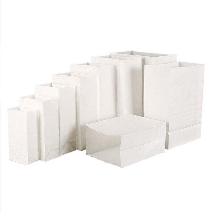 100 PCS Disposable Greaseproof Paper Bag Bread Snack Cookie Doughnut Takeout