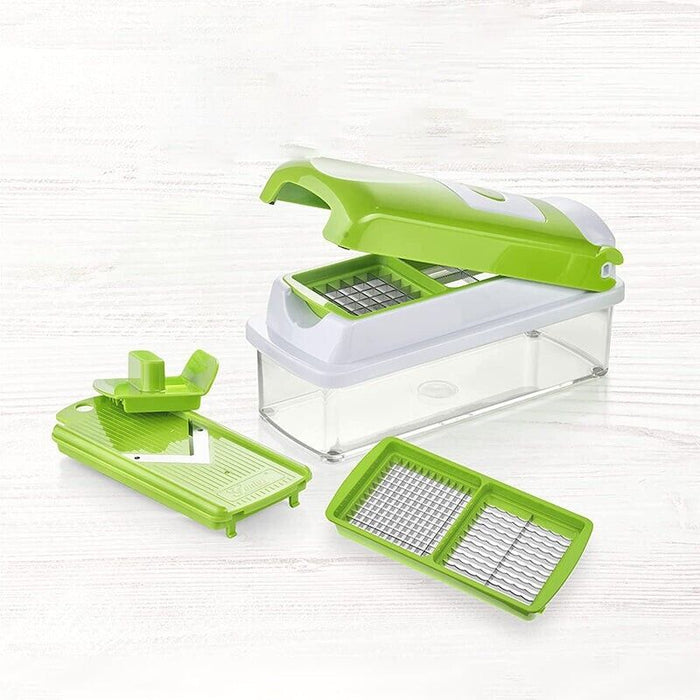 12Pcs Vegetable Slicer 420 Stainless Steel Blades ABS AS PP