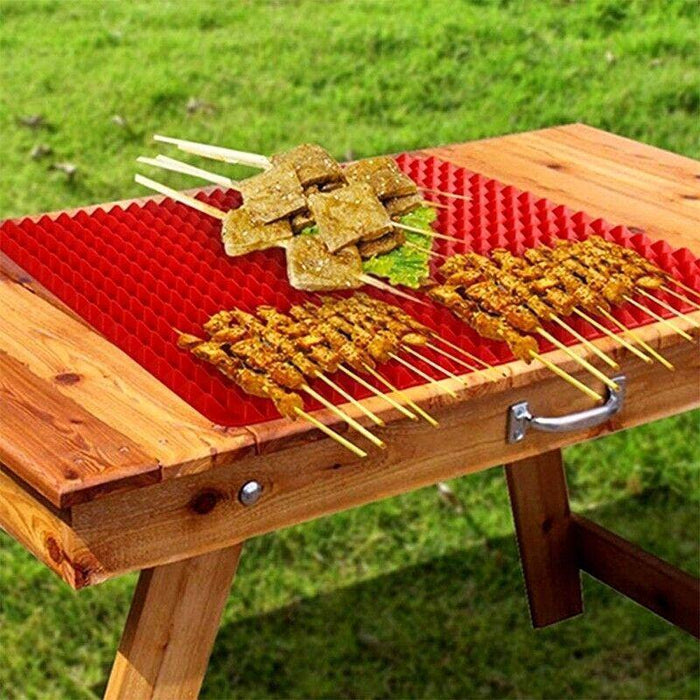 Non-Stick Silicone Baking Mat Oven Liner Reusable 39.5 x 27.5 cm Food-Grade