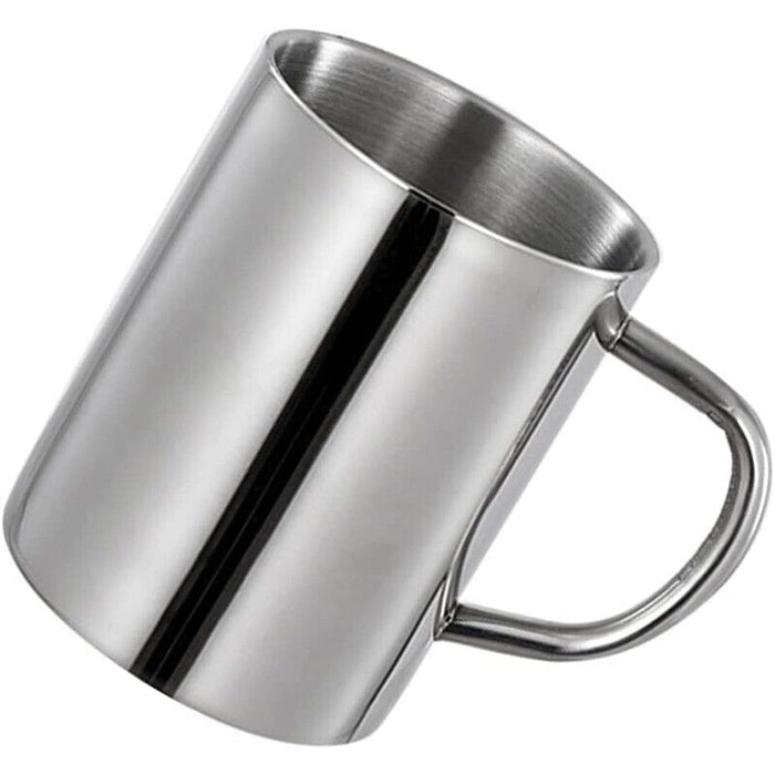 2Pcs Stainless Steel Coffee Mugs Double Wall Insulated 380ml