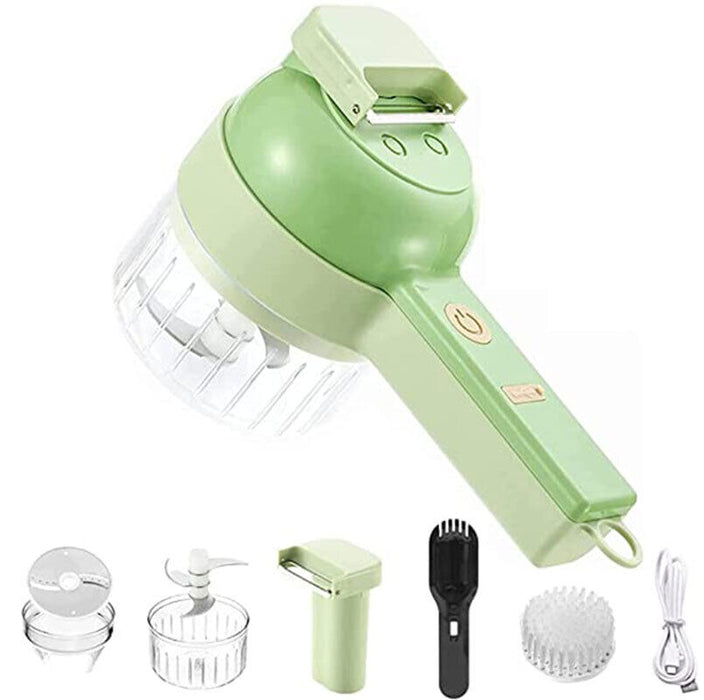 4-in-1 Handheld Electric Food Chopper USB Rechargeable 1500 mAh ABS PP PC