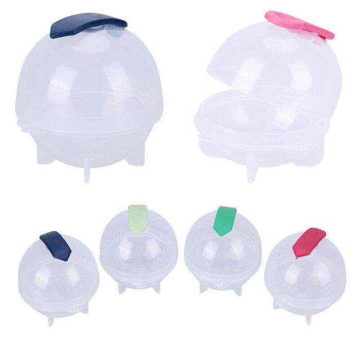4 Pcs Ice Ball Maker Mould with Silicone Cover Plastic 5.5 x 6cm