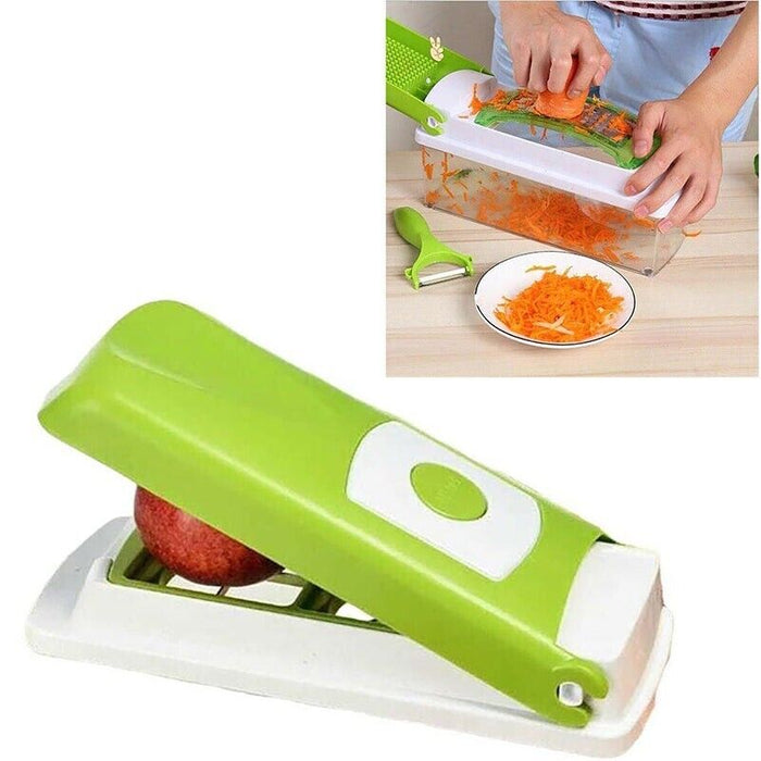 12Pcs Vegetable Slicer 420 Stainless Steel Blades ABS AS PP