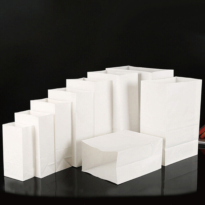 100 PCS Disposable Greaseproof Paper Bag Bread Snack Cookie Doughnut Takeout