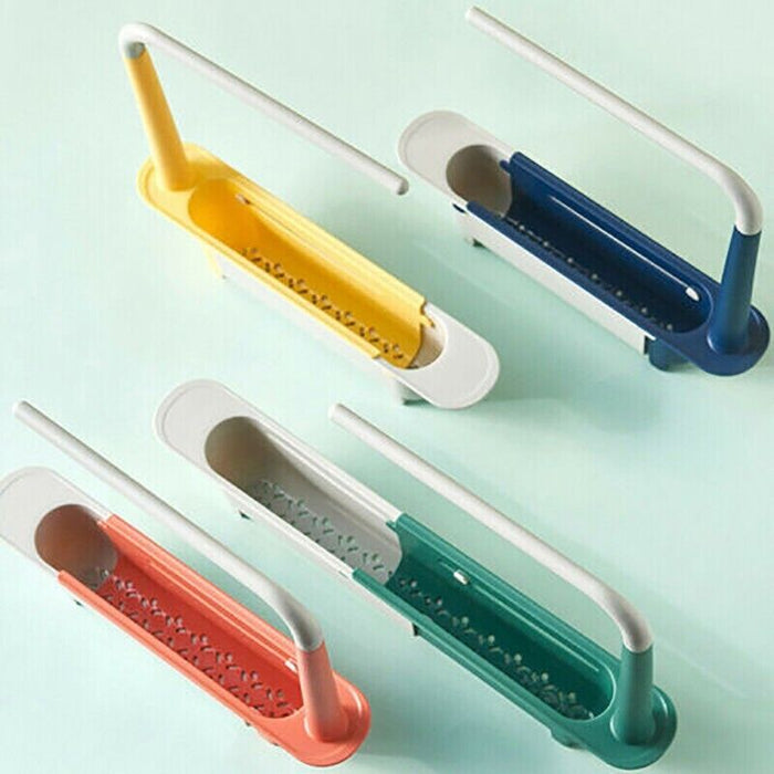 Telescopic Sink Rack Holder Expandable Storage Drain Basket
