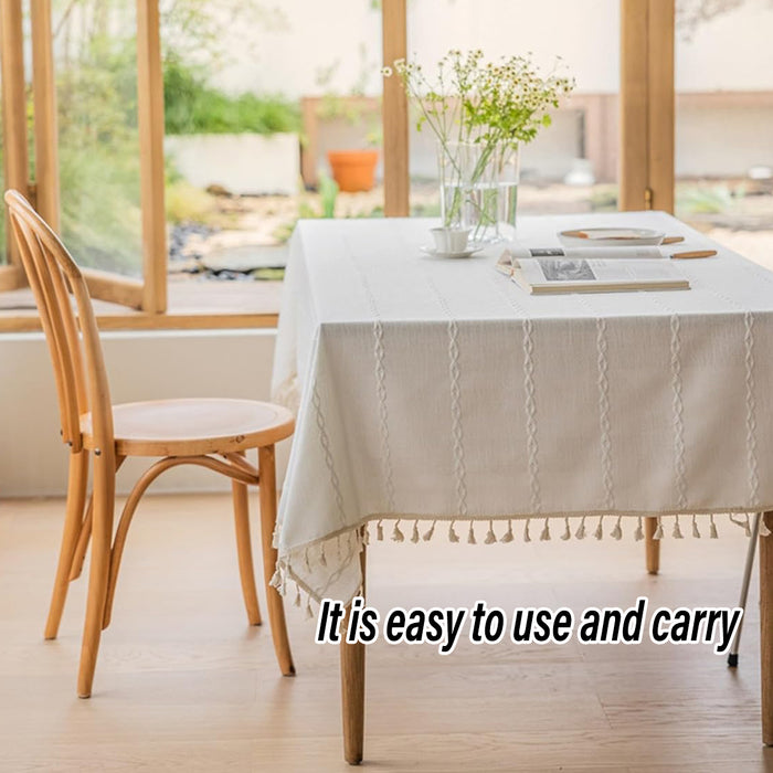 Rectangular Tablecloth, Dining Table Cover, Waterproof