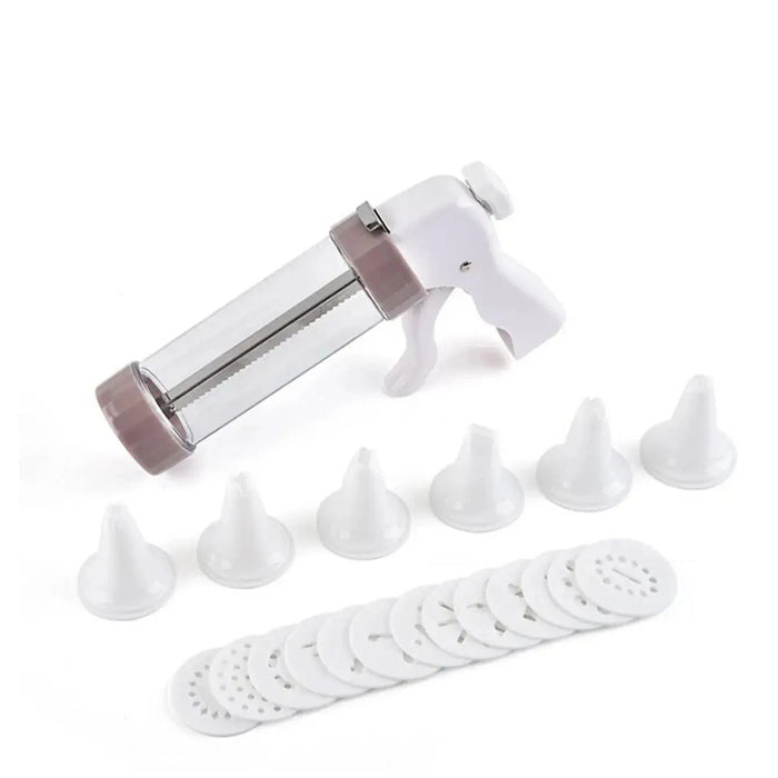 20 Pcs Manual Cookie Press Kit with 6 Nozzles and 13 Stamps