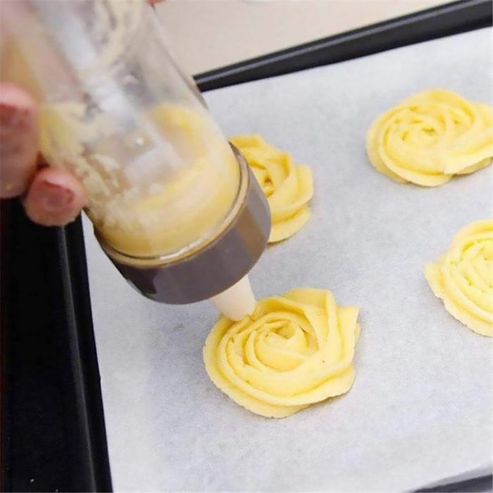 20 Pcs Manual Cookie Press Kit with 6 Nozzles and 13 Stamps
