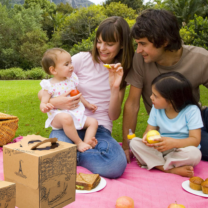 10pcs European Style Kraft Paper Cake Boxes