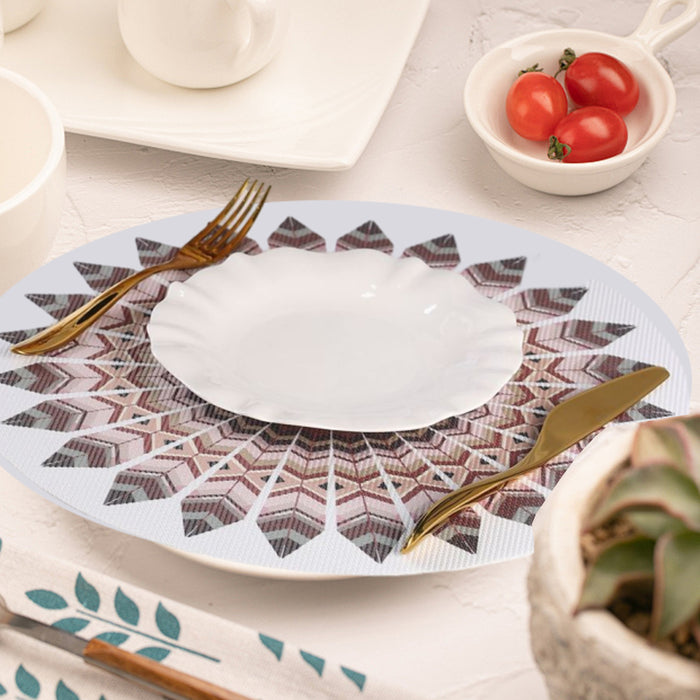 4pcs Bohemian Round Heat Resistant Dining Mat