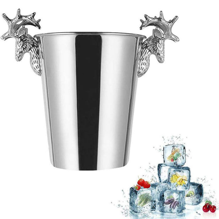 5L Stainless Steel Ice Bucket with Double Insulated Wall