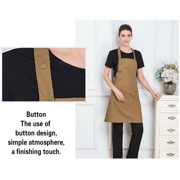 Work Apron with Adjustable Neck Waist Belt