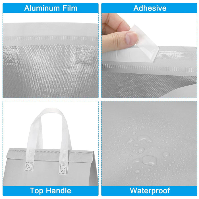 White Insulated Bags 240x150x240mm - 50 pack
