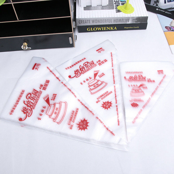 100/200PCS Disposable Pastry Bags for Cake Decorating