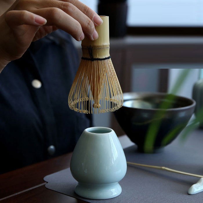 Bamboo Tea Whisk for Matcha Handcrafted with 65 80 96 Roots